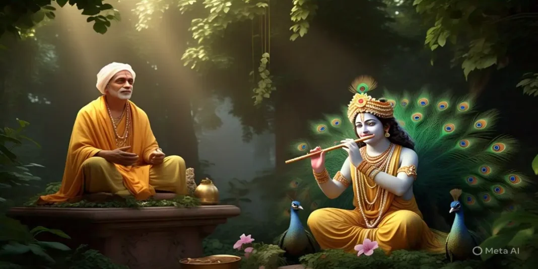 The manifest leela of Swami Haridas and Banke Bihari Ji