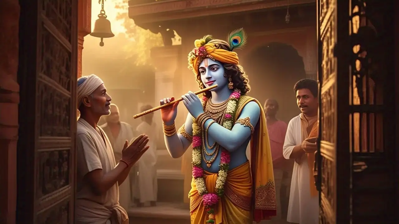 story of farmer and lord krishan