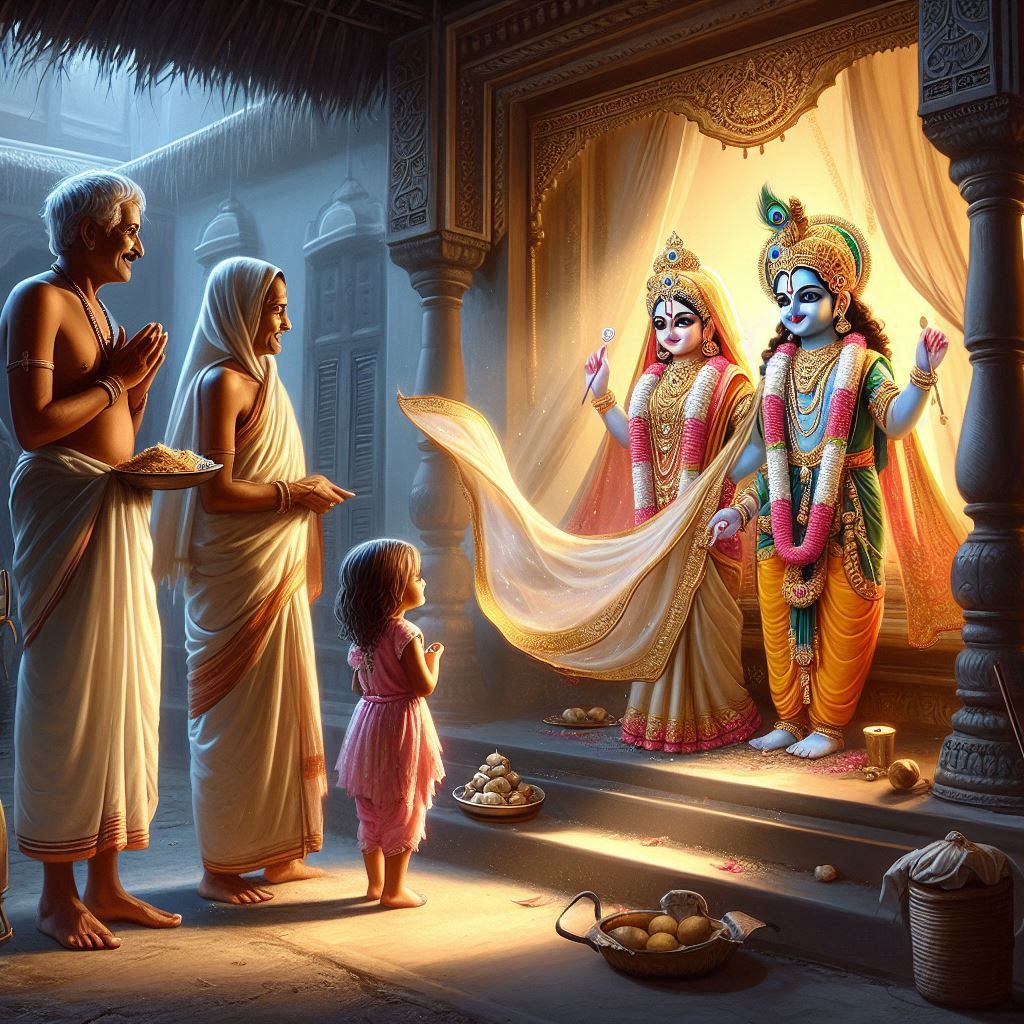 कृष्ण जी ने खुद दी चुनरी!