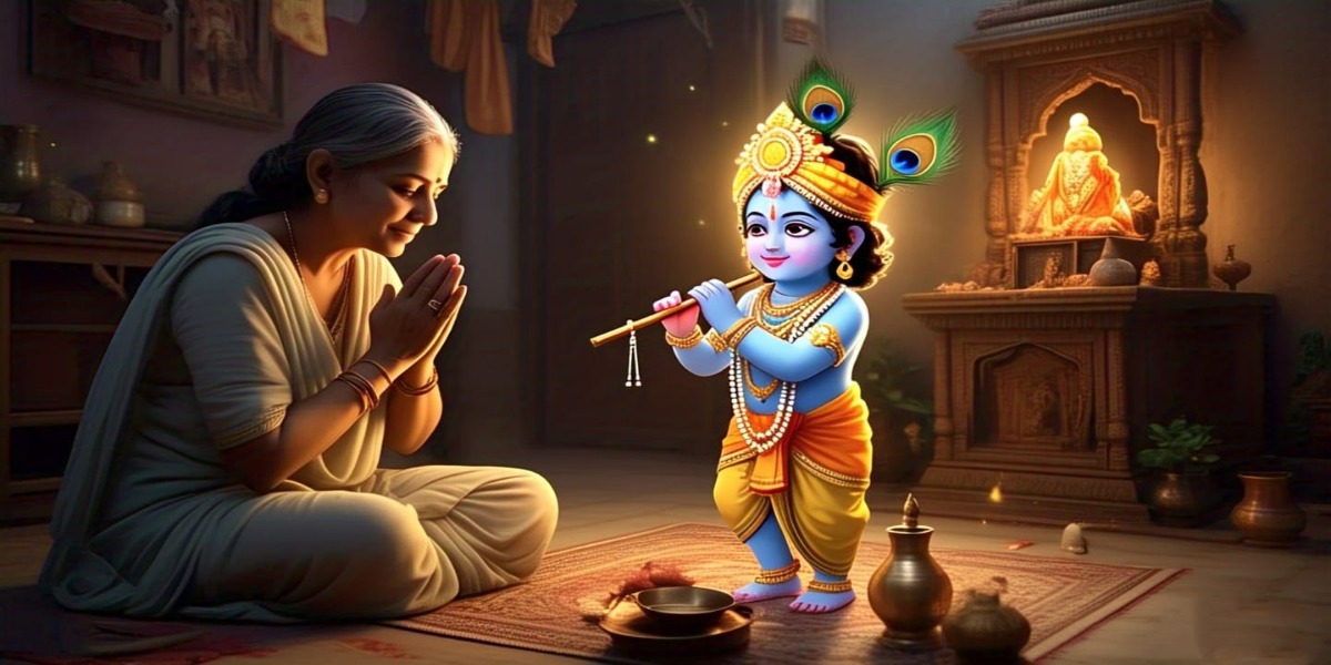 ना मंदिर जा सकी मां तो ठाकुर खुद घर आ गए